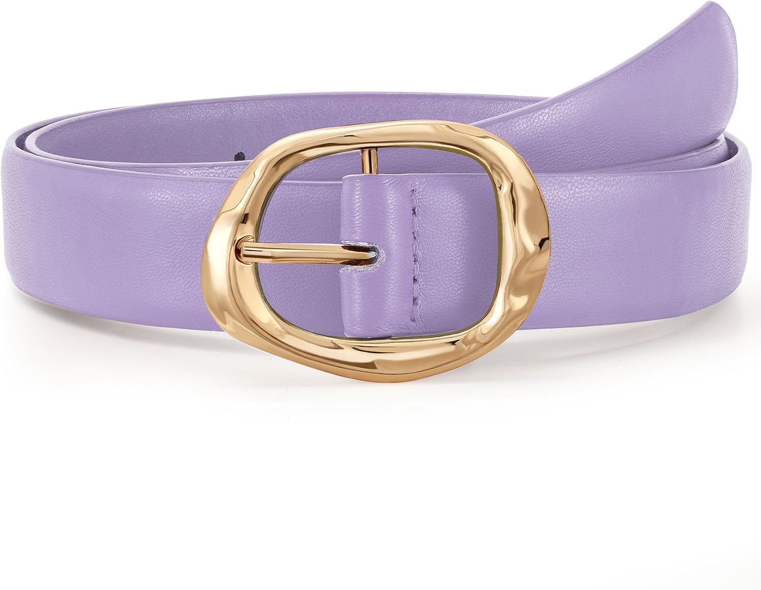 Detalle de Women's Faux Leather Belt, 1.18-Inch Width