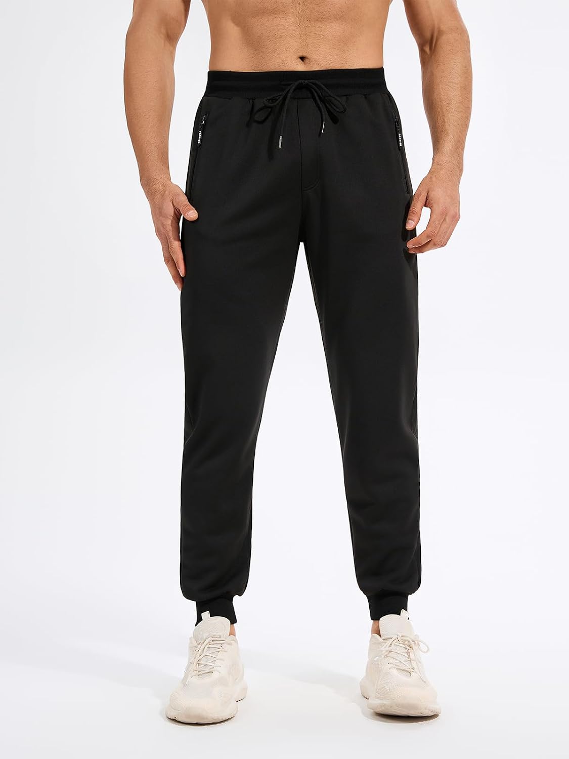 Detalle 2 de Celfaeree Men’s Jogger Sweatpants, 3-Pack, Slim Fit with Zip Pockets