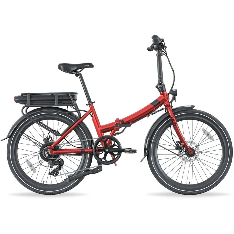 Detalle de Legend Siena 24" plegable: bicicleta eléctrica de Legend-ebikes con 13 Ah y frenos hidráulicos