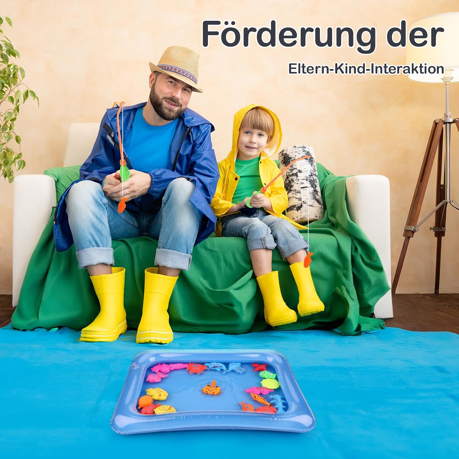 Detalle de Tigvio Angeln Spielzeug – 42-teiliges Badewasser-Angelset für Kinder ab 3 Jahren