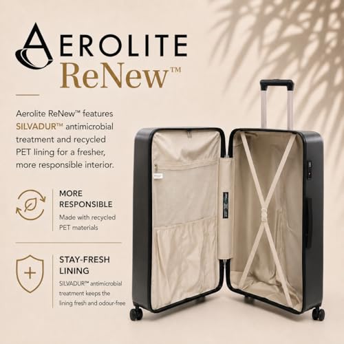 Thumbnail 2 de Aerolite Premium Large 28in 100L FlexShell Hard Shell 8 Wheel Suitcase