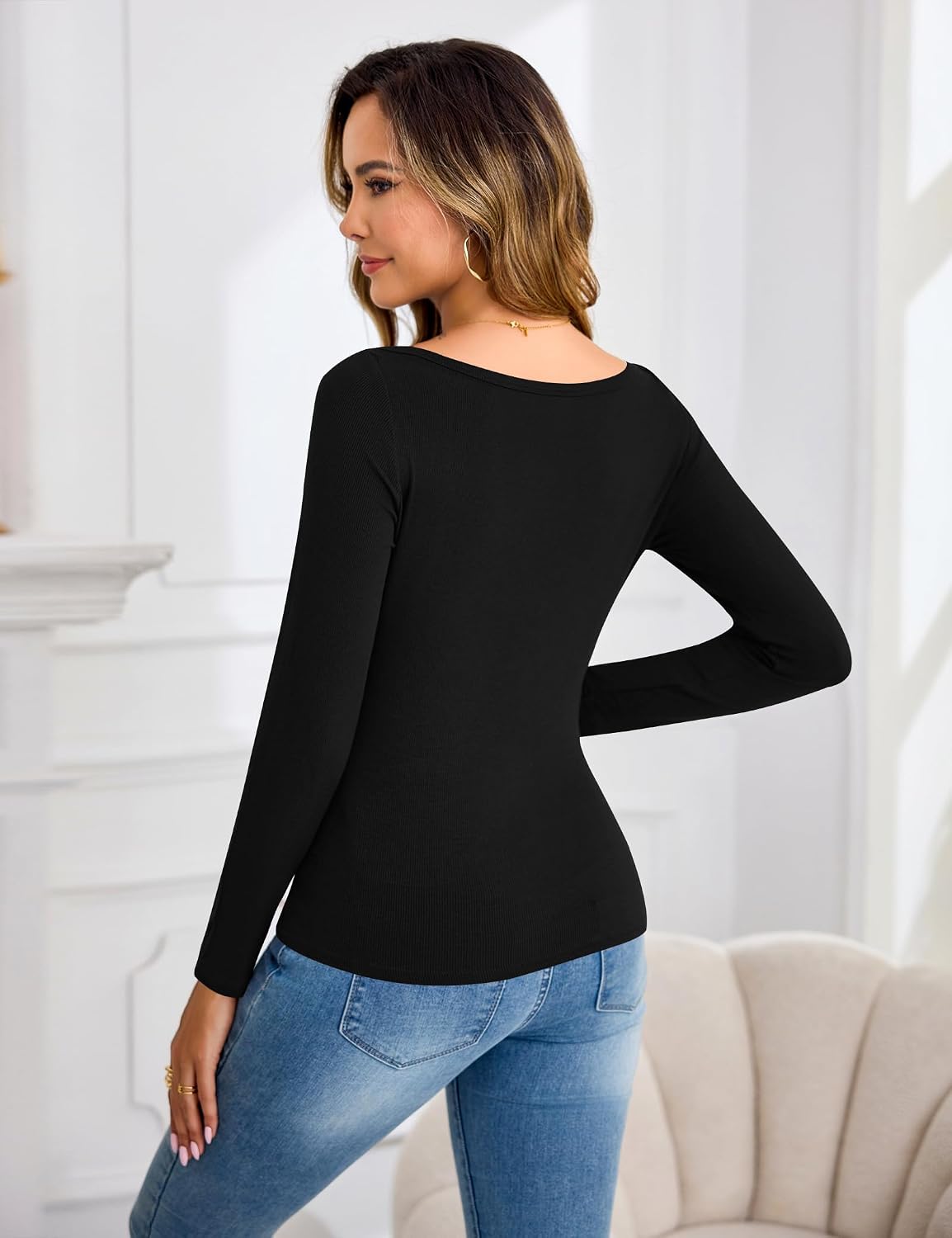 Thumbnail 4 de Aottori Maglia Donna Scollo a Barca