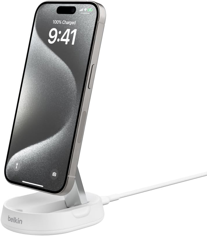 Thumbnail 2 de Belkin BoostCharge Pro: Supporto di Ricarica Magnetico 15W Qi2 convertibile per iPhone e altri dispositivi