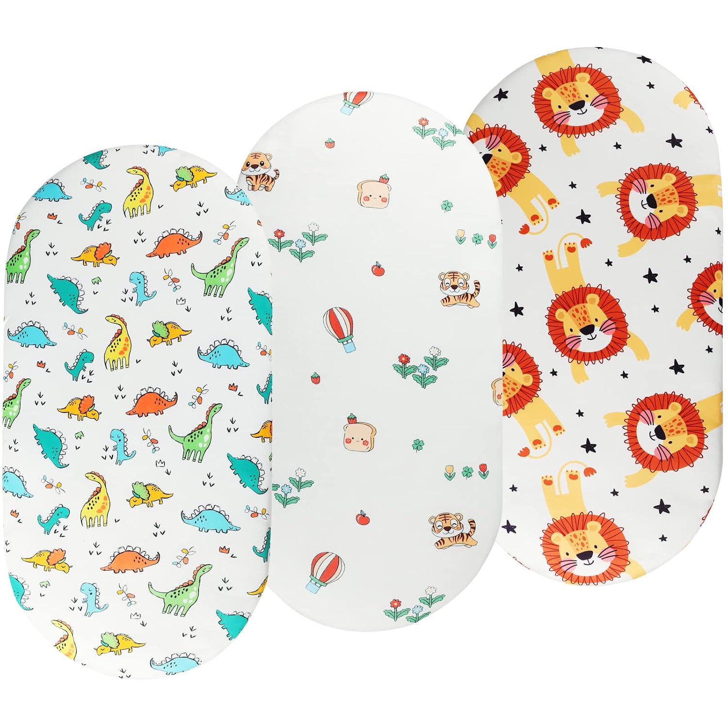 Detalle de Onacosht Bassinet Sheets 32 x 16 Inches