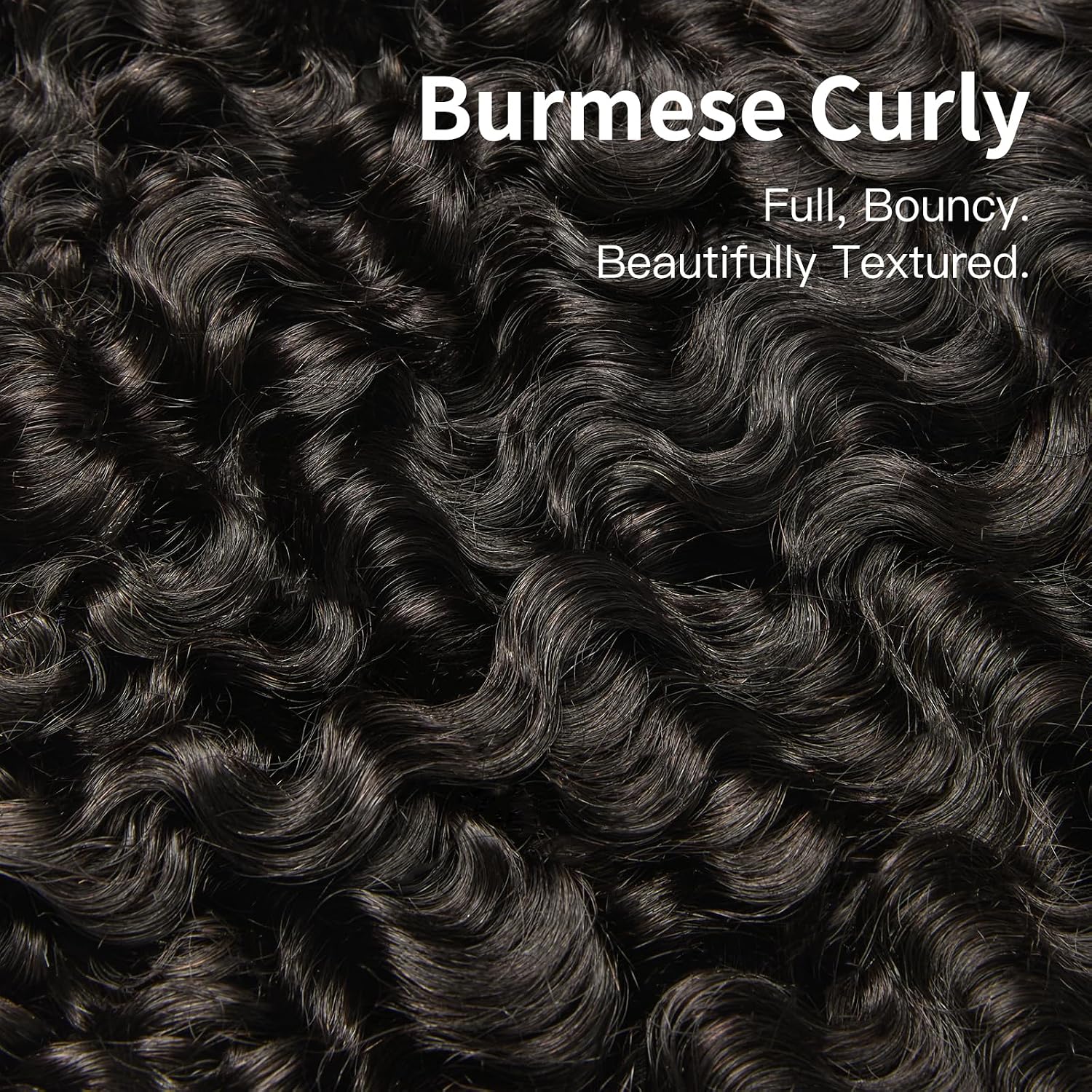 Thumbnail 3 de ASHINE Burmese Curly Bundles 18-22 in