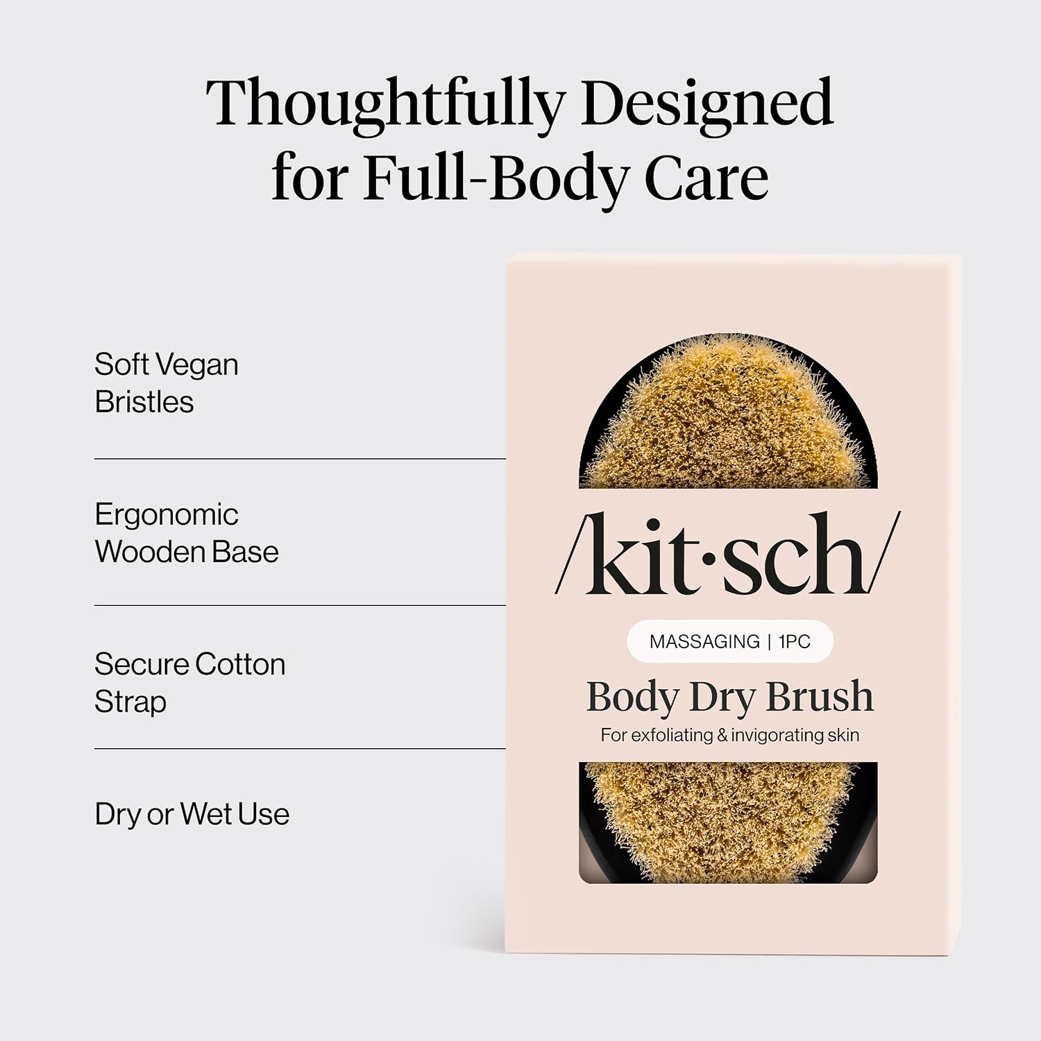 Thumbnail 3 de Kitsch body brush with natural bristles
