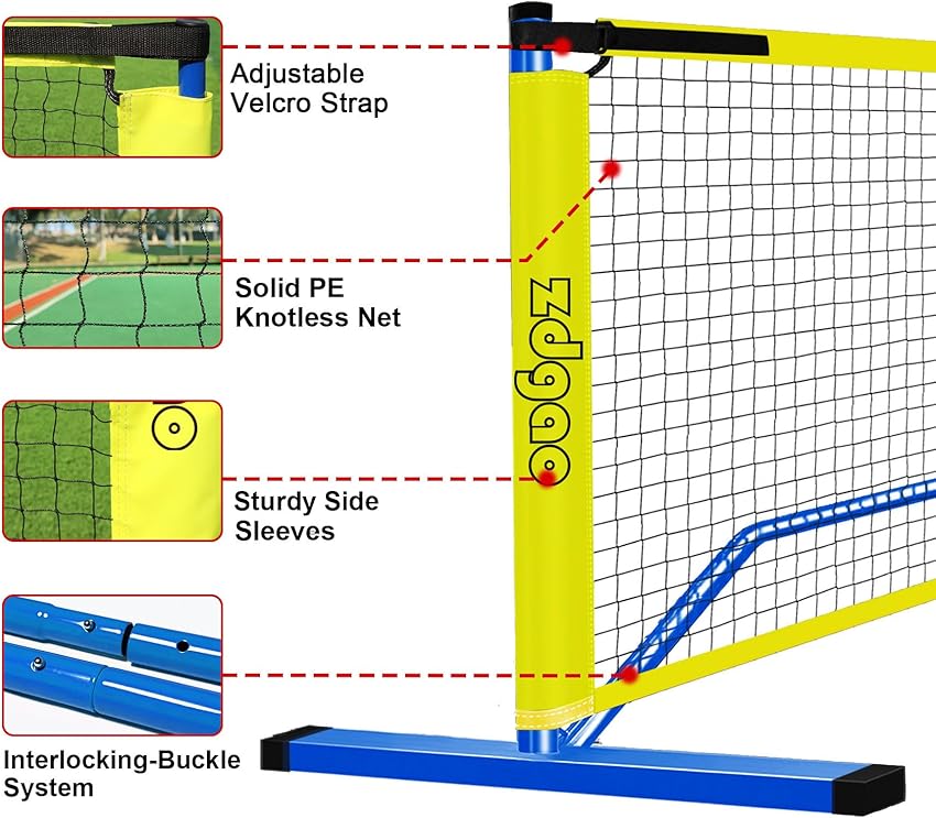 Thumbnail 2 de Zdgao 22FT Pickleball Net for Driveway 🎾