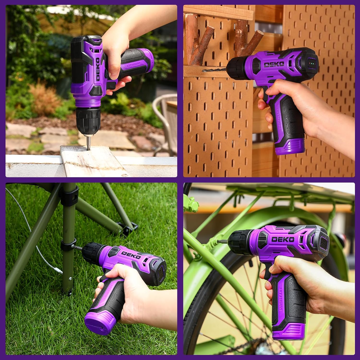 Thumbnail 6 de DEKO Cassetta Attrezzi Completa con Trapano Avvitatore 8V – 126 pezzi