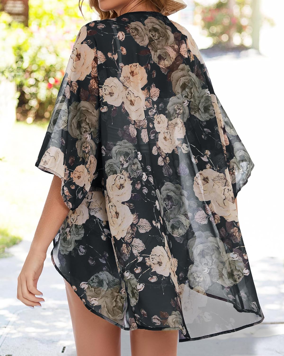 Thumbnail 5 de Gosunny Damen Sommer-Kimono & Strand-Überwurf im Boho-Stil (Oversized, Blumendruck)