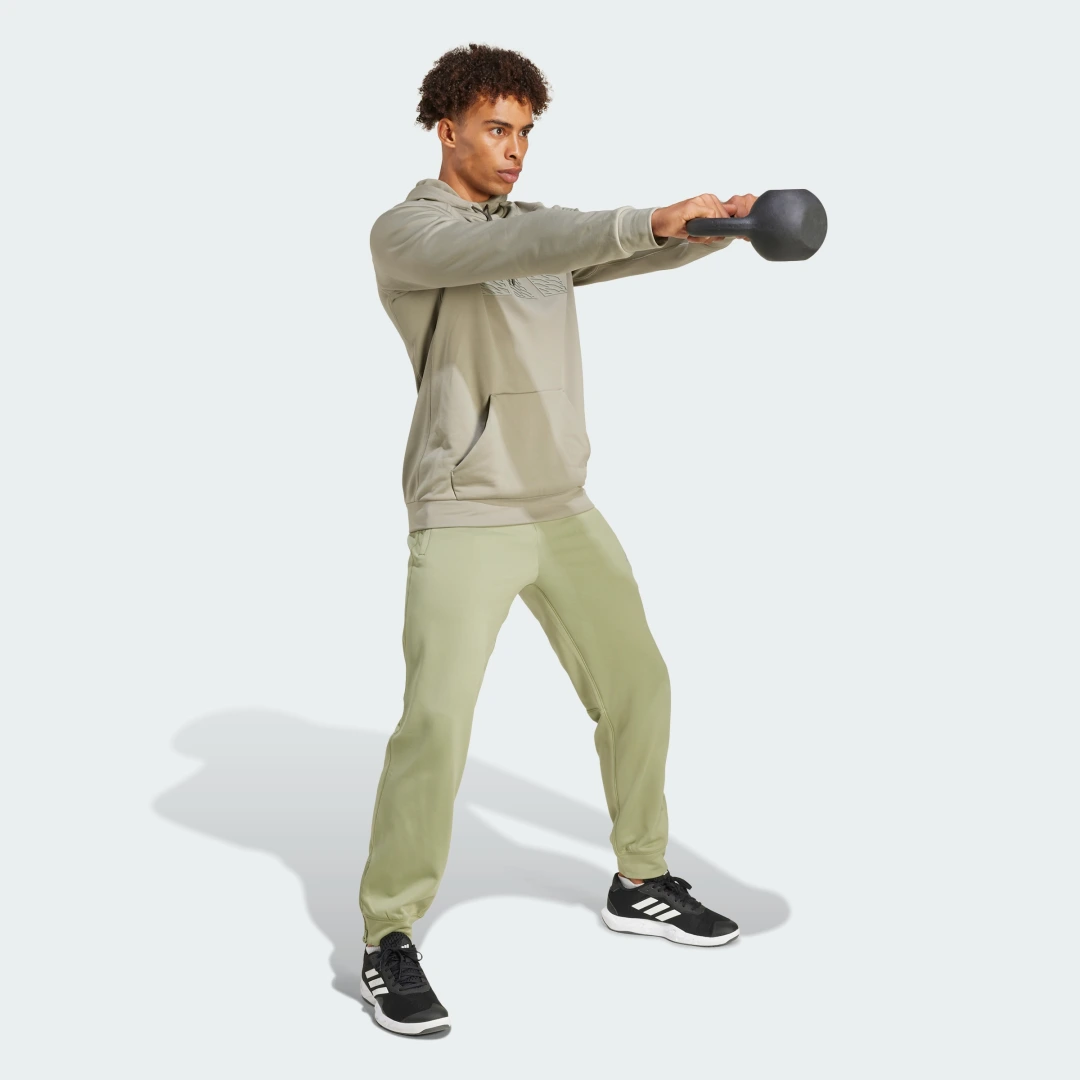 Thumbnail 2 de Sudadera con capucha Game and Go Training Big Logo de Adidas – Verde