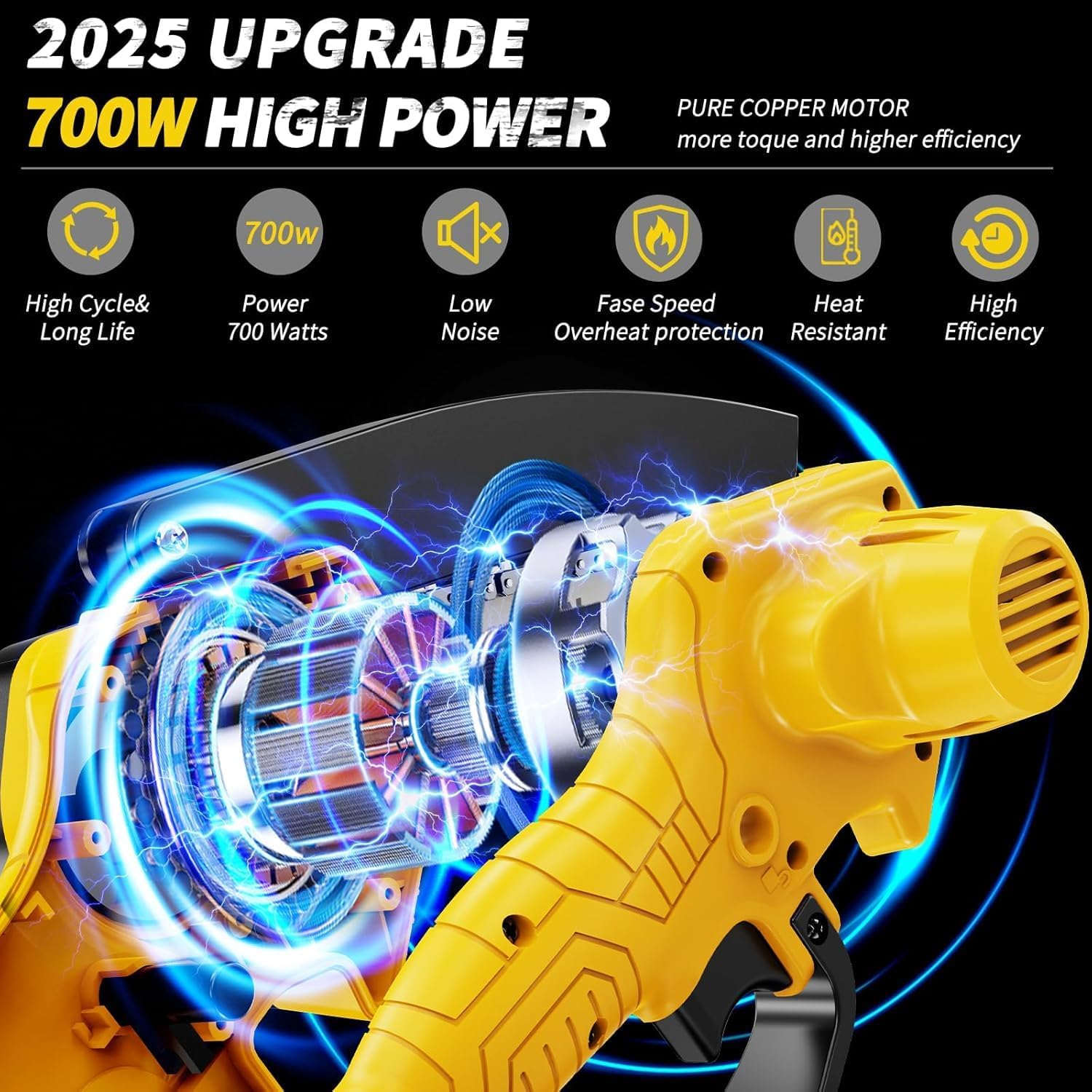 Thumbnail 6 de DNLBBO DNLBBO-03 6-Inch Cordless Mini Chainsaw with 700W Motor