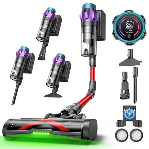 Detalle de Ultenic U18Pro: Aspiradora sin Cable con 55 kPa y 80 minutos de autonomía