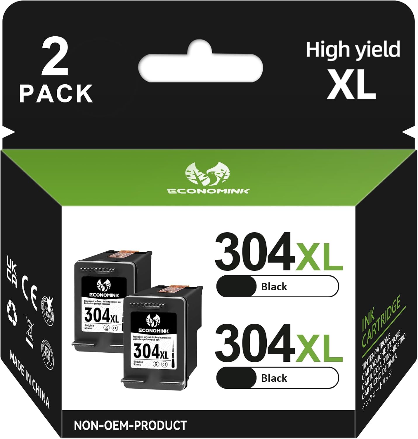 Detalle de 304XL Black remanufactured ink 2-Pack