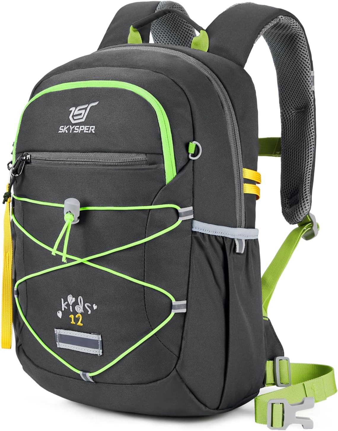 Detalle de SKYSPER Kinderrucksack Wandern für Jungen & Mädchen (3–8 Jahre) – komfortabler Wanderrucksack für Outdoor