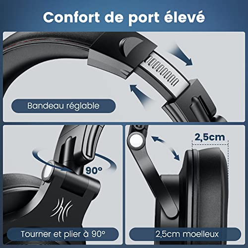 Detalle 2 de OneOdio Fusion A71: Casque Audio Filaire pour Studio et Live, confort et polyvalence