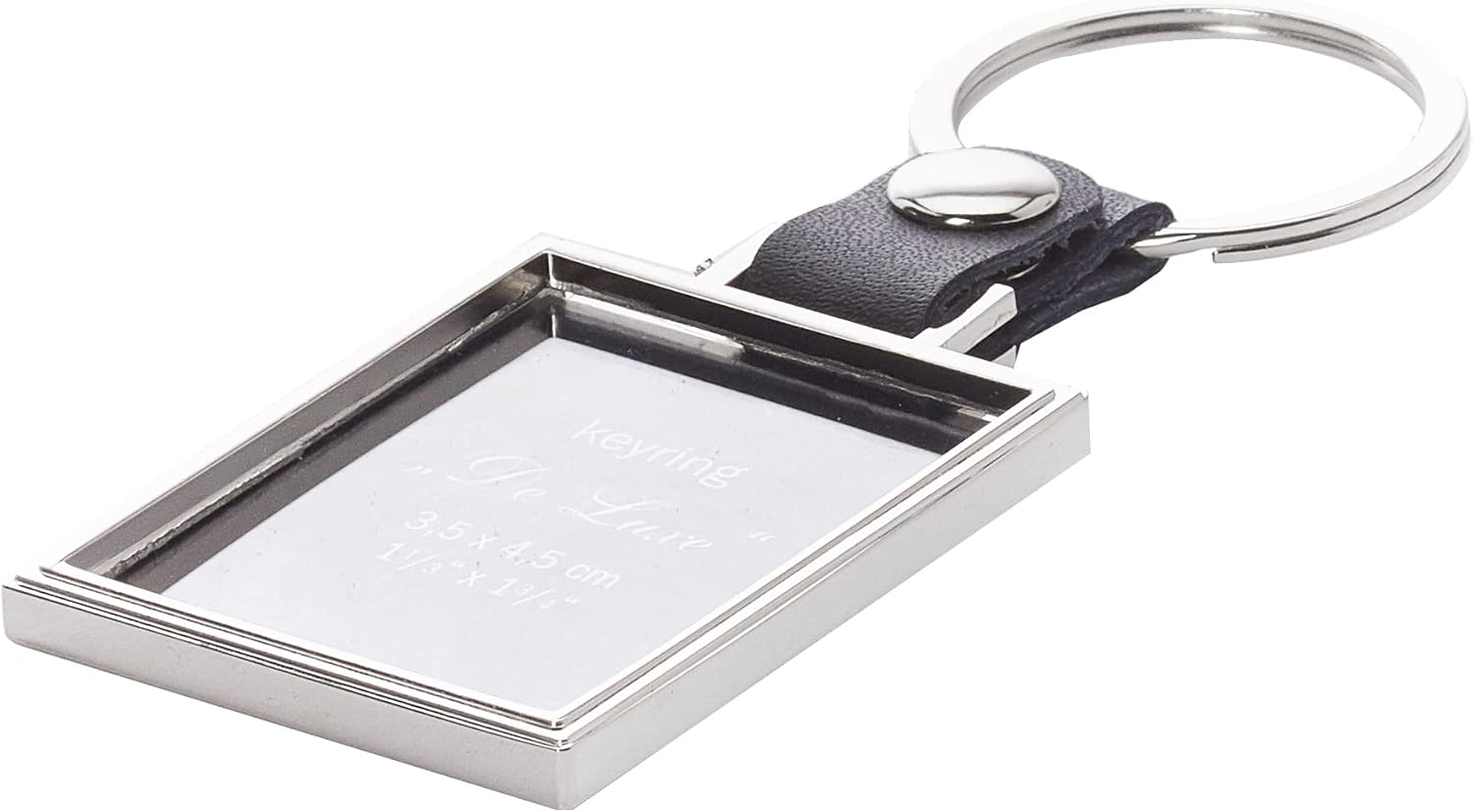 Thumbnail 2 de Walther Design Key Ring Black 3.5 x 4.5 cm | Deluxe Metal Key Fob MR-199-B