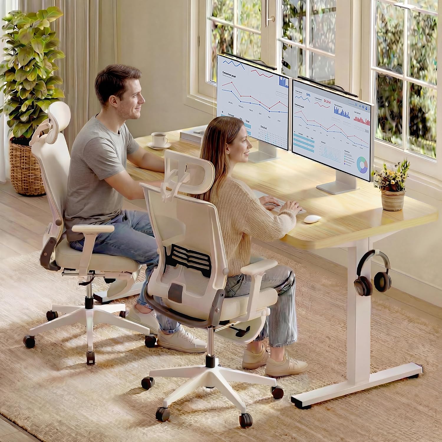 Detalle de FLEXISPOT E1 Electric standing desk 80 kg
