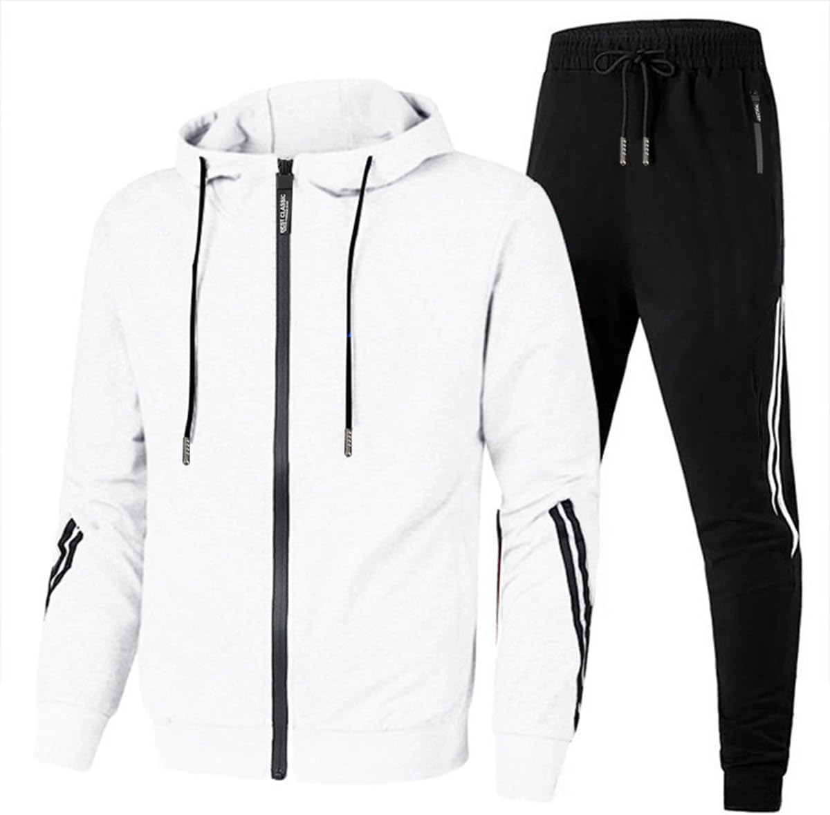 Detalle de Arjen Kroos Men’s Two-Piece Tracksuit with Full-Zip Hoodie and Sweatpants