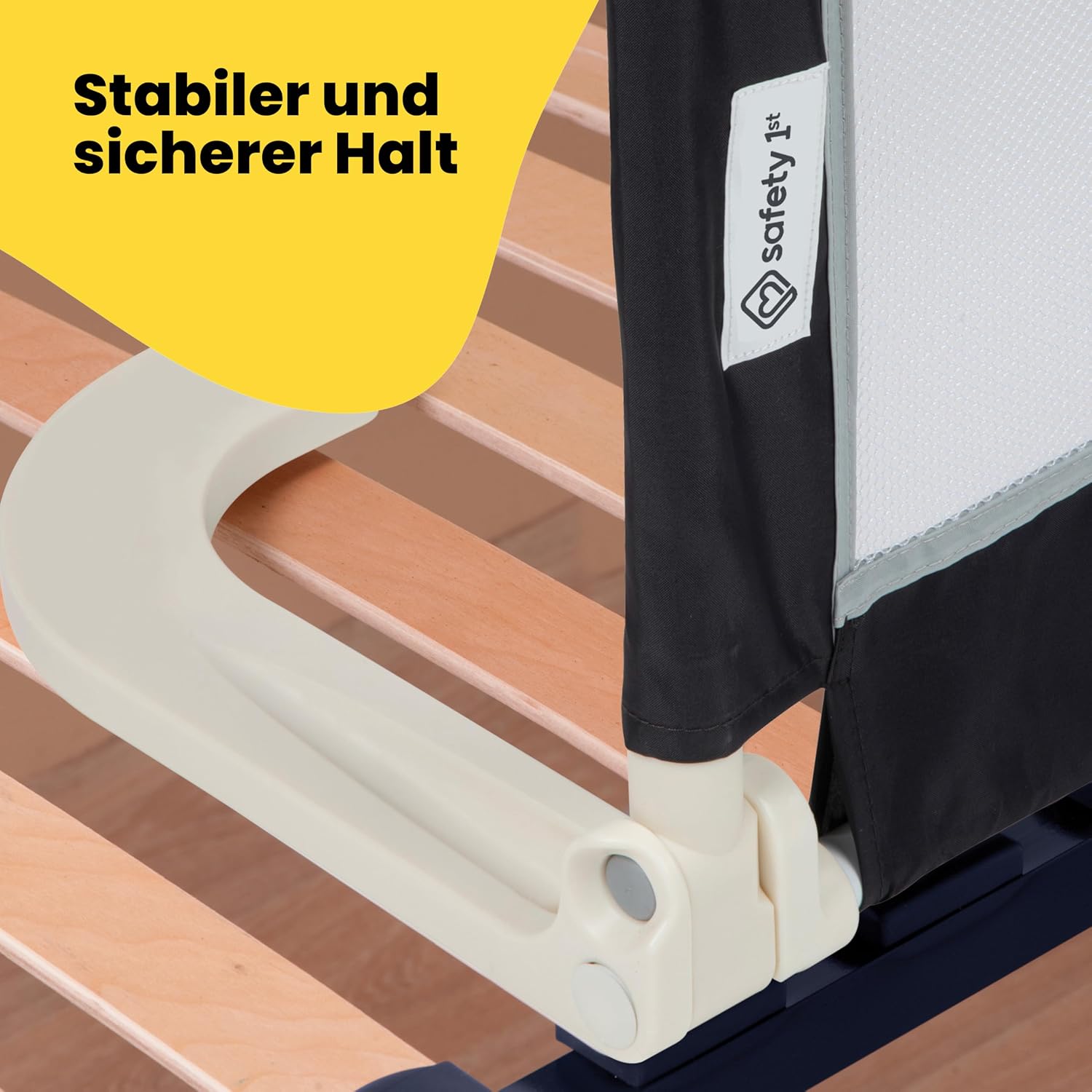 Detalle de Safety 1st Portable Bed Rail – zusammenklappbares Bettgitter für Reise und Zuhause