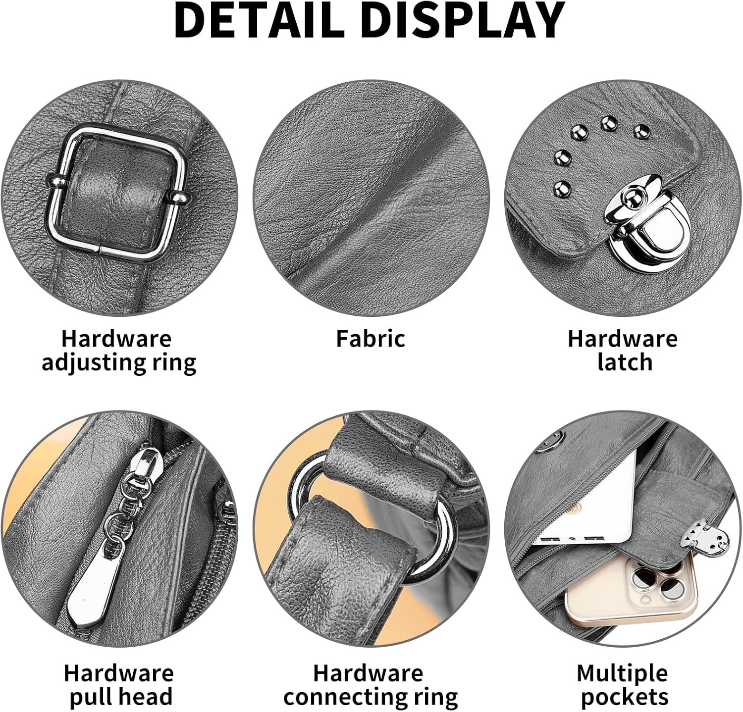 Thumbnail 5 de LassZone Multi-Pocket Crossbody 7.9in