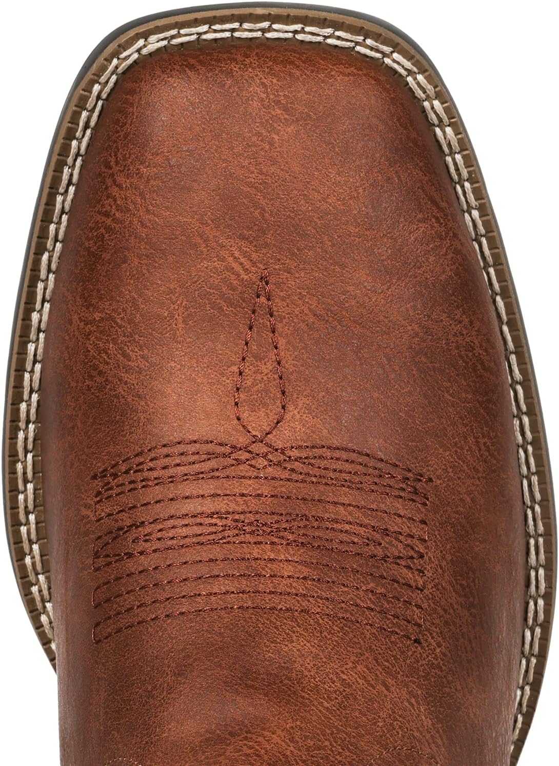 Detalle de IUV Men's Cowboy Boots, Square Toe with Classic Western Embroidery