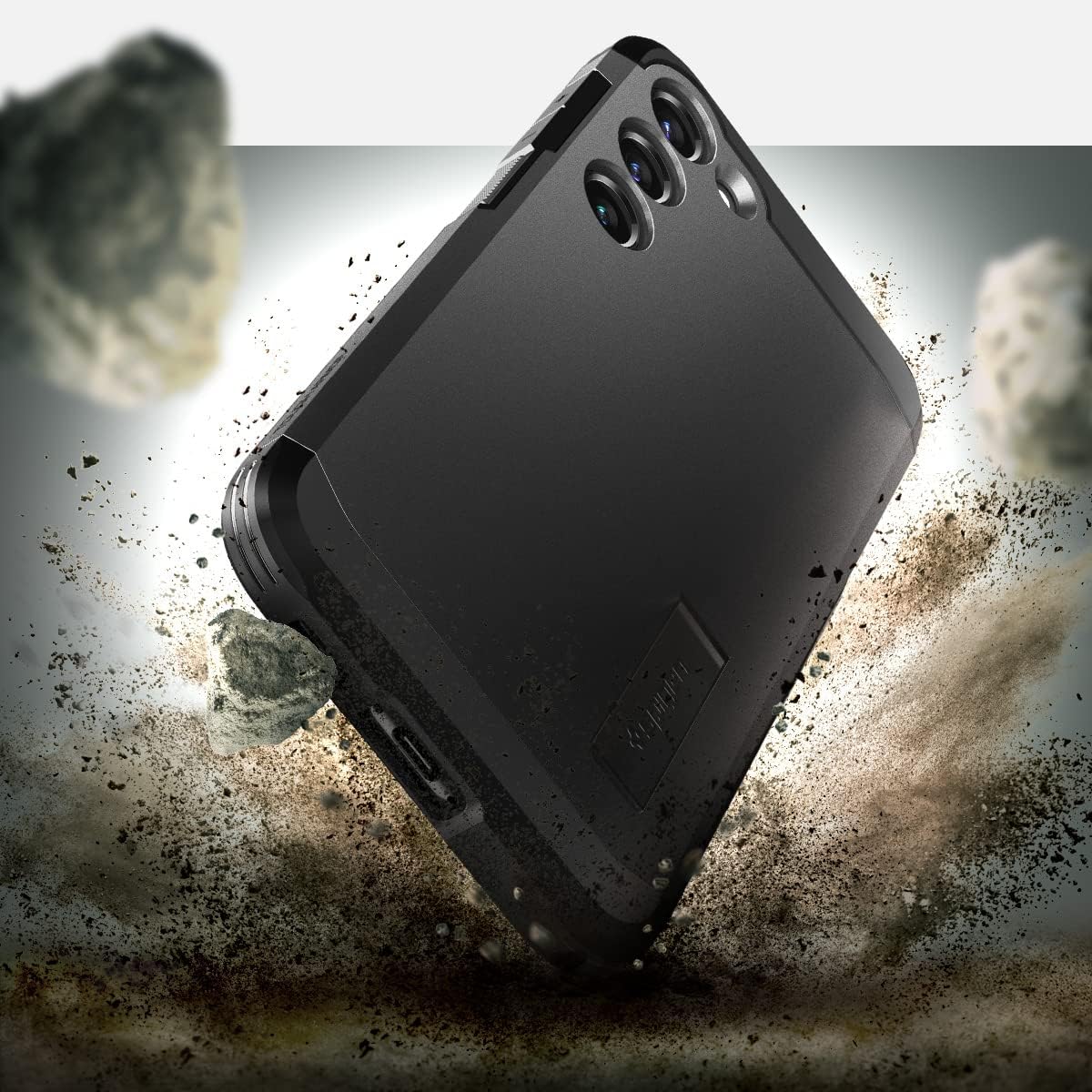 Detalle de Spigen Cover Tough Armor per Samsung Galaxy S23 Plus (S23+ 5G) in nero
