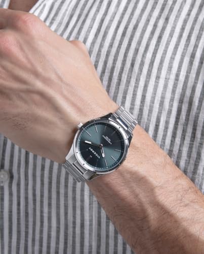 Detalle de Viceroy Grand 401385-67: Reloj de Hombre Elegante en Acero Inoxidable con Esfera Verde