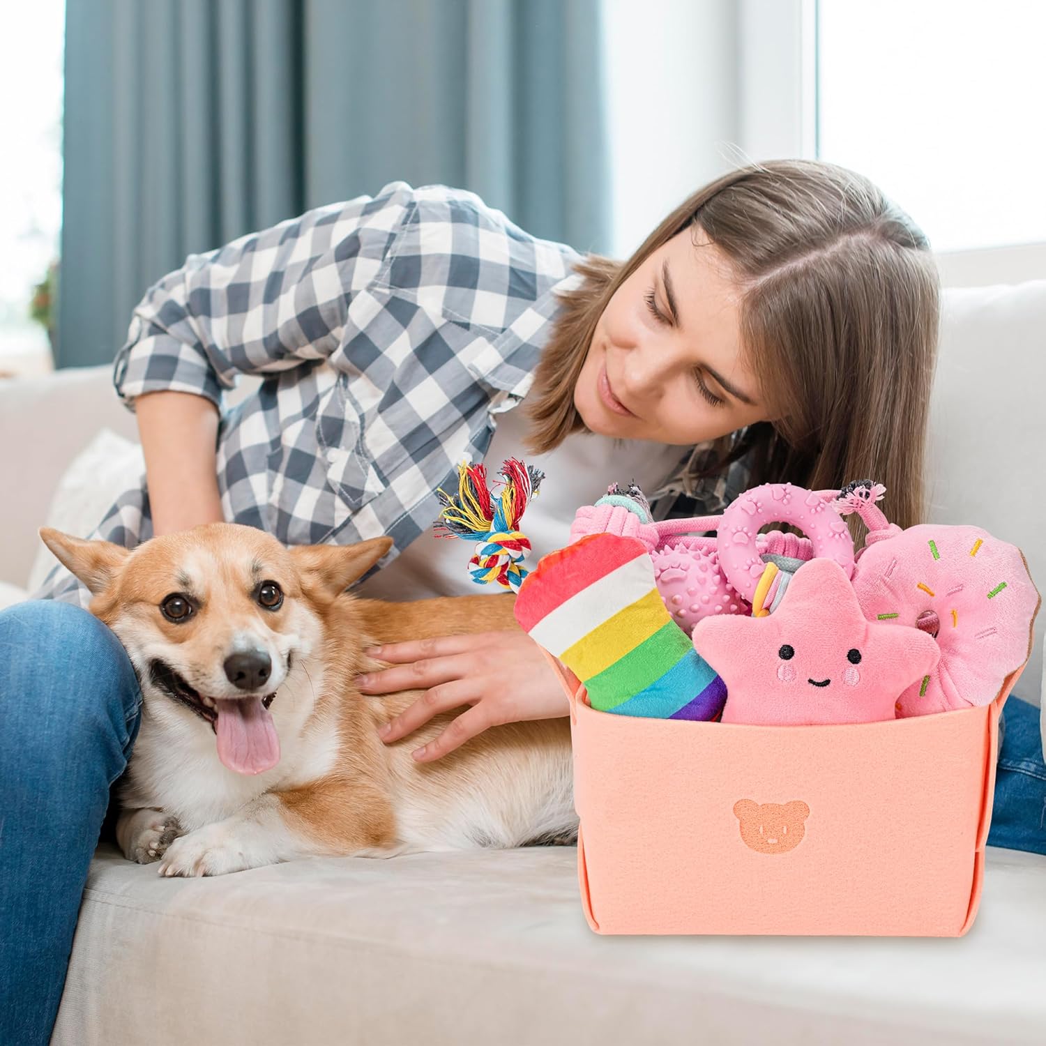 Thumbnail 5 de 12 Pack Ousiya puppy toys set