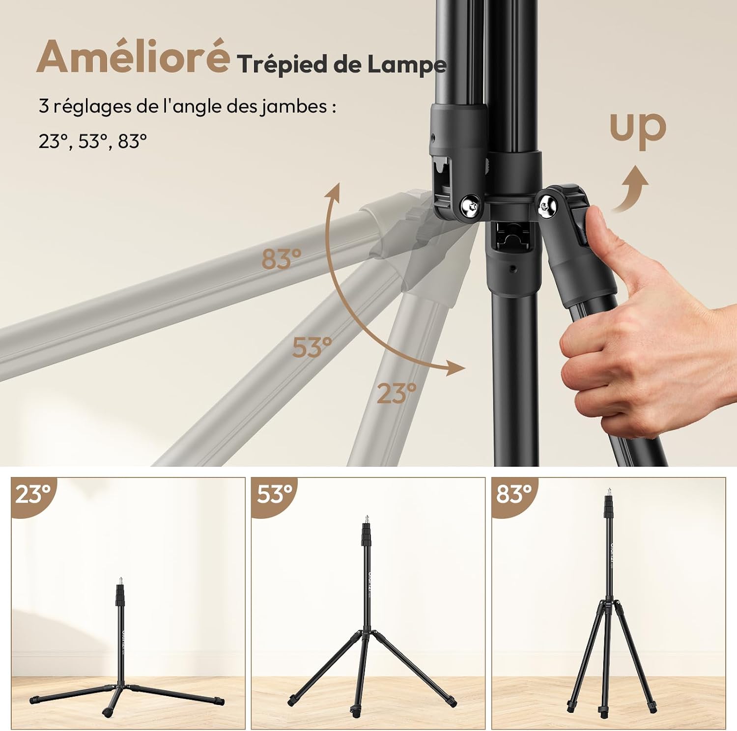 Thumbnail 2 de Trépied de lampe 270cm en aluminium
