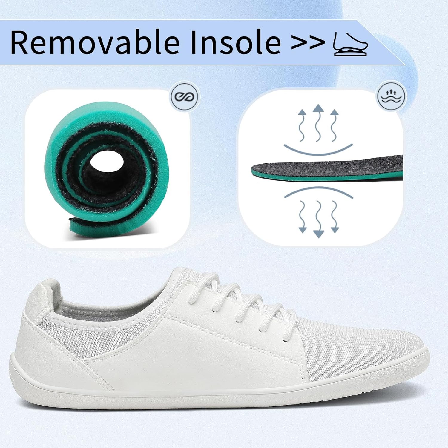 Thumbnail 6 de SAGUARO Uomo Donna Minimaliste Barefoot Luck III-Casual: Scarpe traspiranti e leggere per camminare