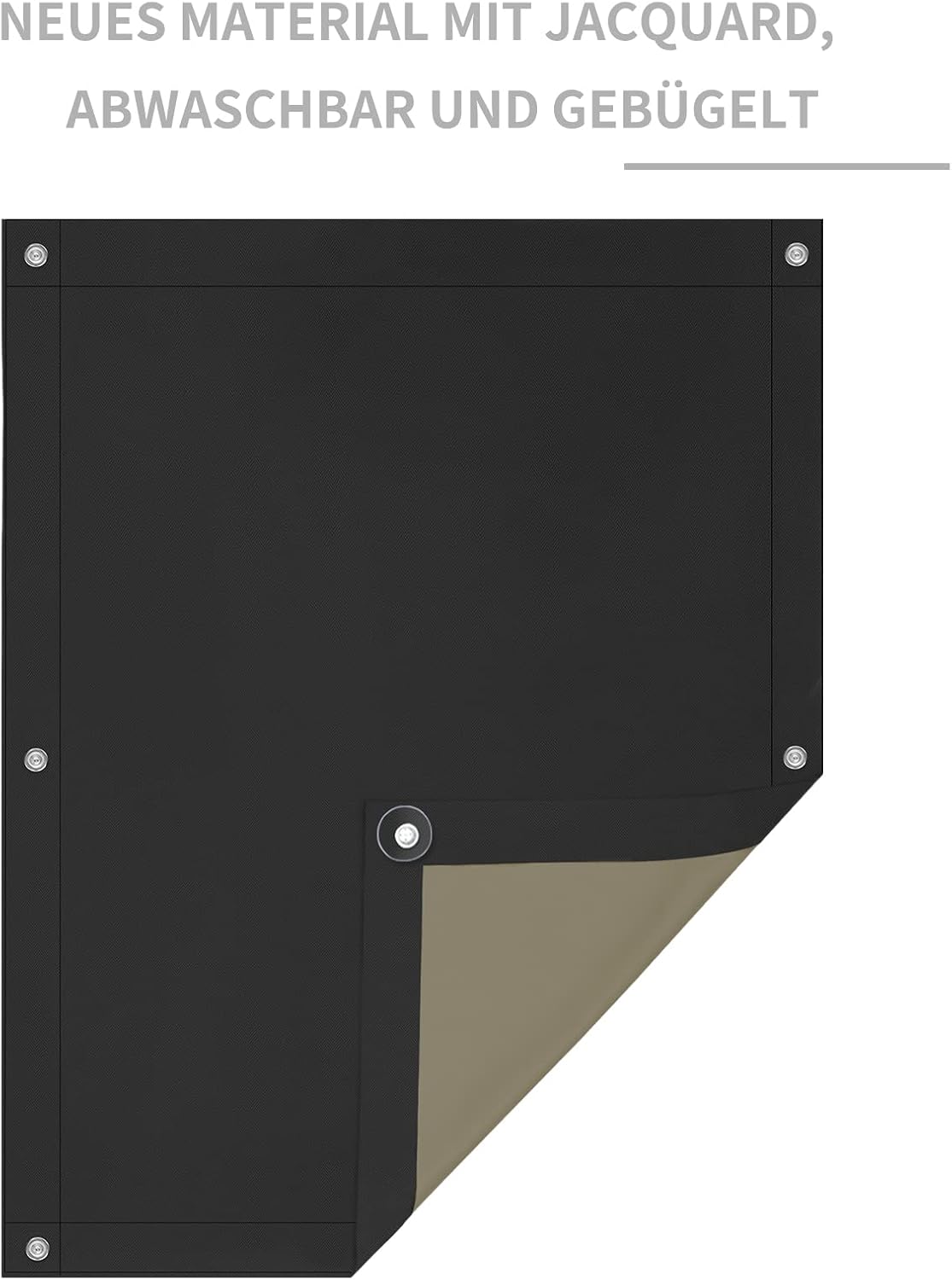 Detalle de WOLTU Thermo Dachfenster Rollo ohne Bohren – Verdunkelung & Hitzeschutz für Velux- & Roto-Fenster (Schwarz, 57x100 cm)