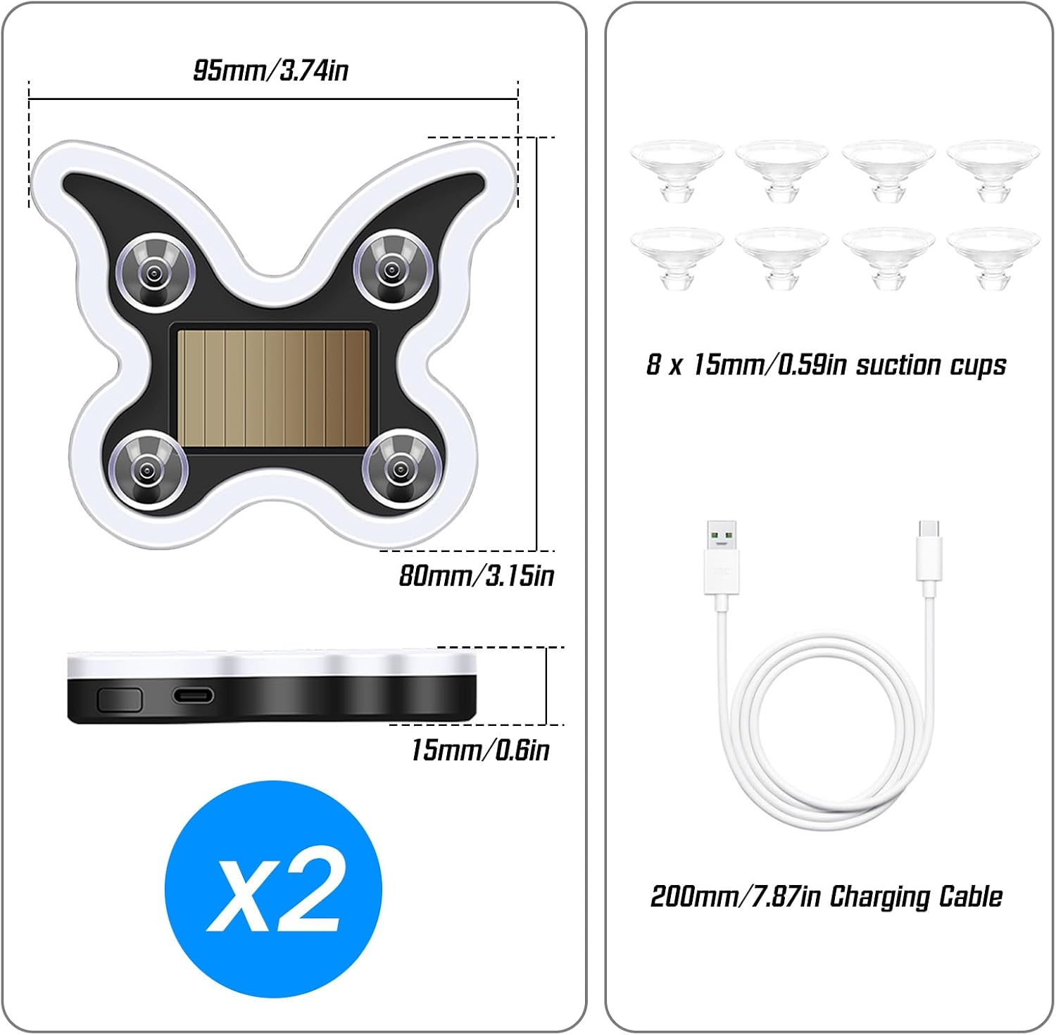 Thumbnail 6 de GCZCC Car Window Ambient Lights 2-Piece