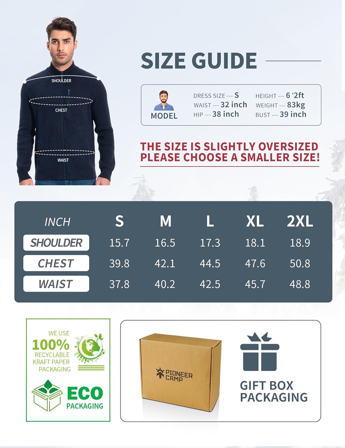 Thumbnail 5 de Pioneer Camp Strickjacke Cardigan S