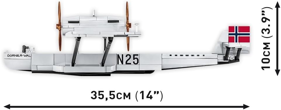 Thumbnail 3 de COBI Dornier Do J Wal Amundsen N-25, Rot – Bausteine made in EU