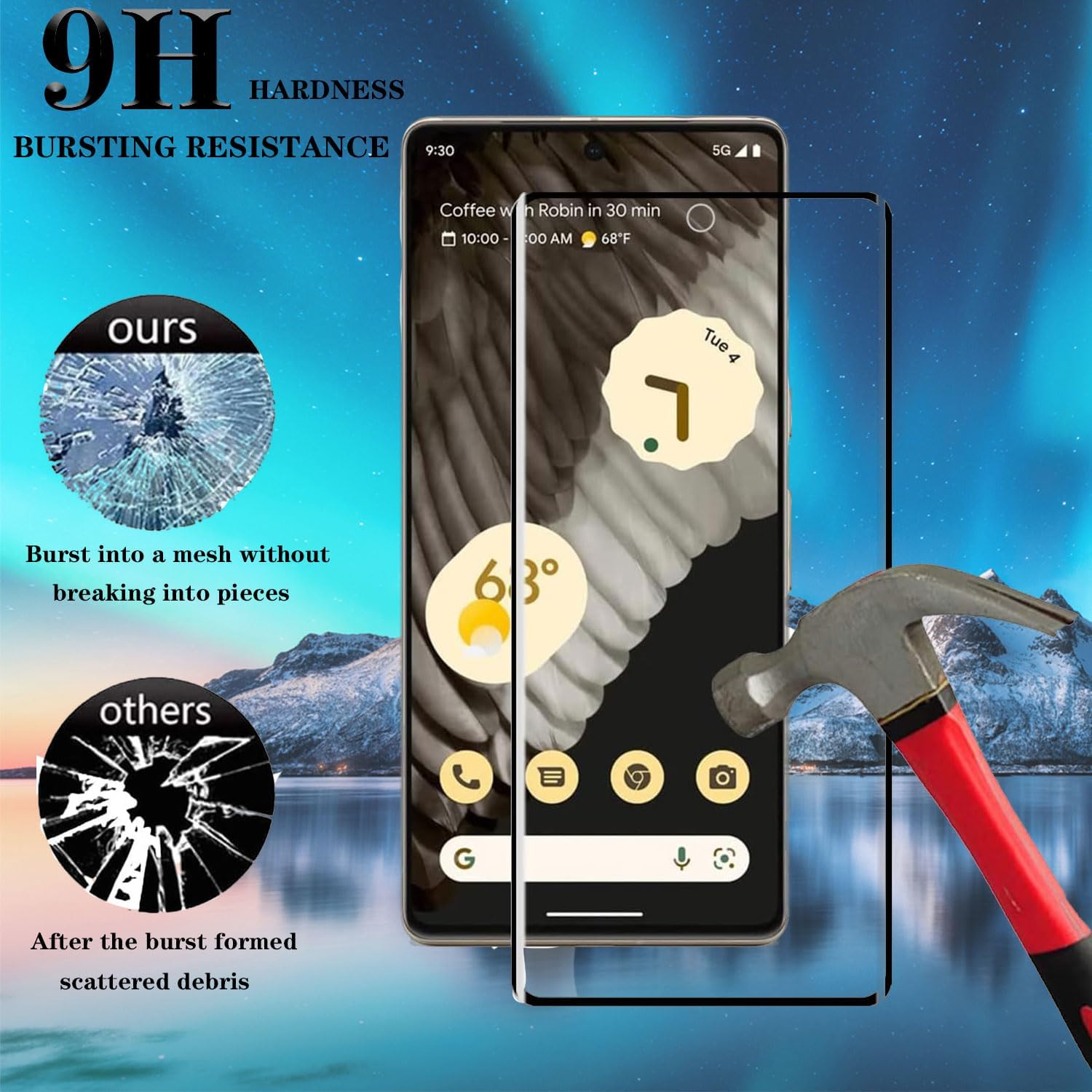 Detalle 1 de Pixel 7 Pro Tempered Glass Screen Protector