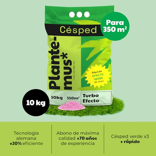Detalle 2 de PLANTEMUS Abono Césped 10 kg, efecto verde rápido