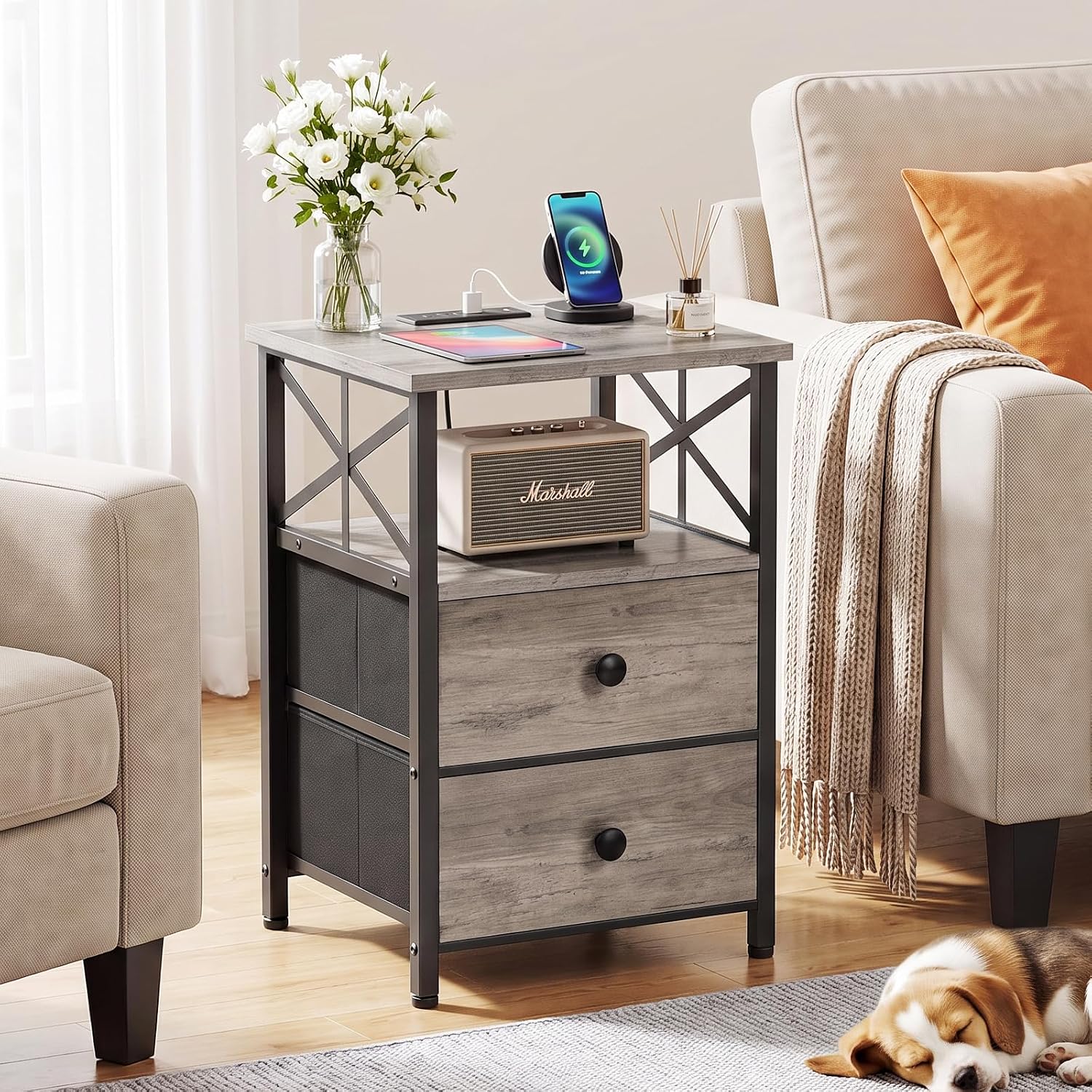 Thumbnail 6 de AMHANCIBLE Nightstands Set of 2