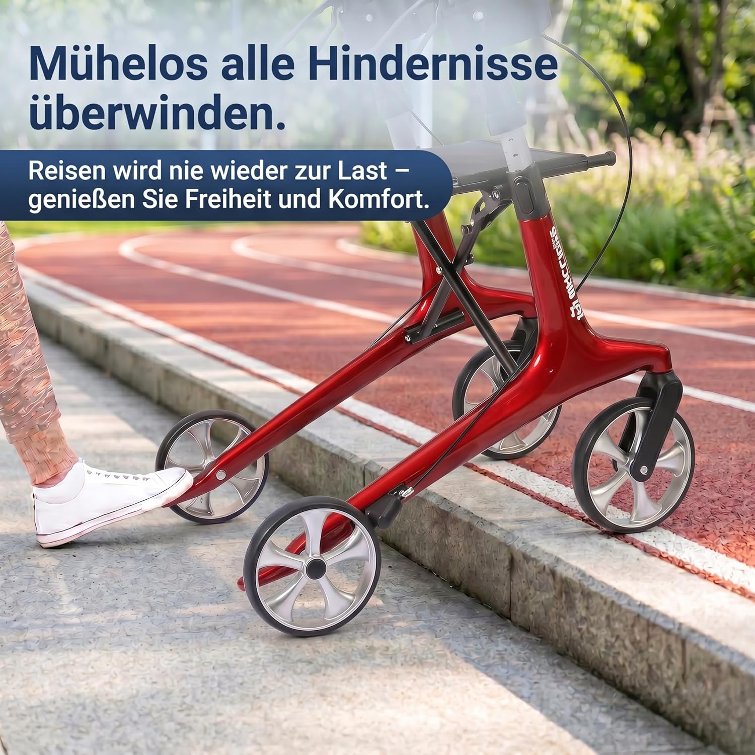Thumbnail 6 de Carbon Rollator Faltbar und Leicht mit Sitz – Ultraleichtes Gehhilfe für Senioren