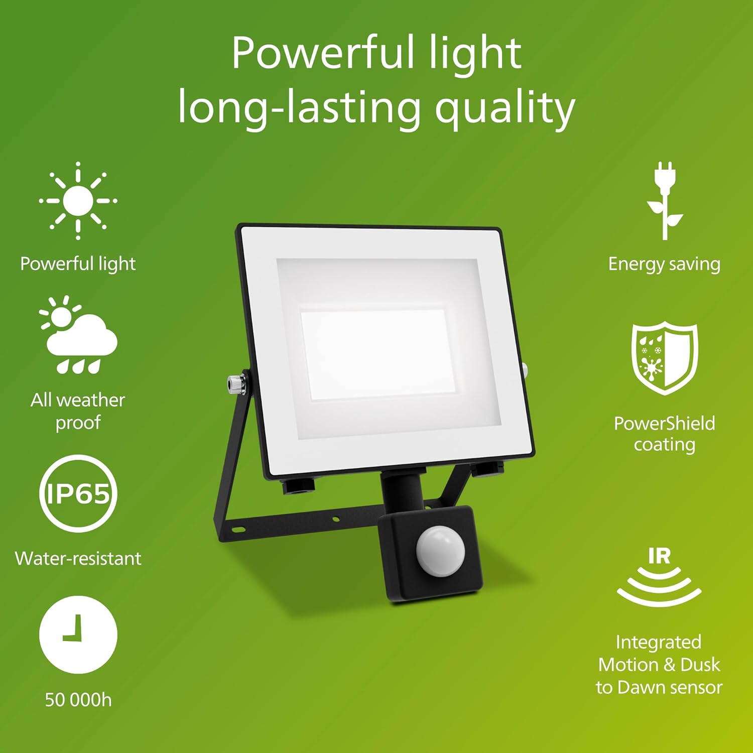 Thumbnail 1 de PHILIPS Lois Outdoor Floodlight with Sensor (14 W, 5000 K) in Anthracite