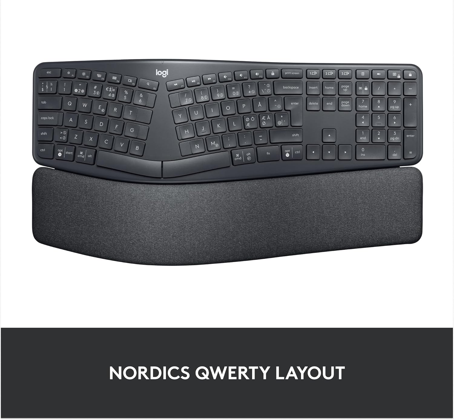 Thumbnail 1 de Logitech ERGO K860 Wireless Ergonomic Keyboard with split layout (UK QWERTY), Grey