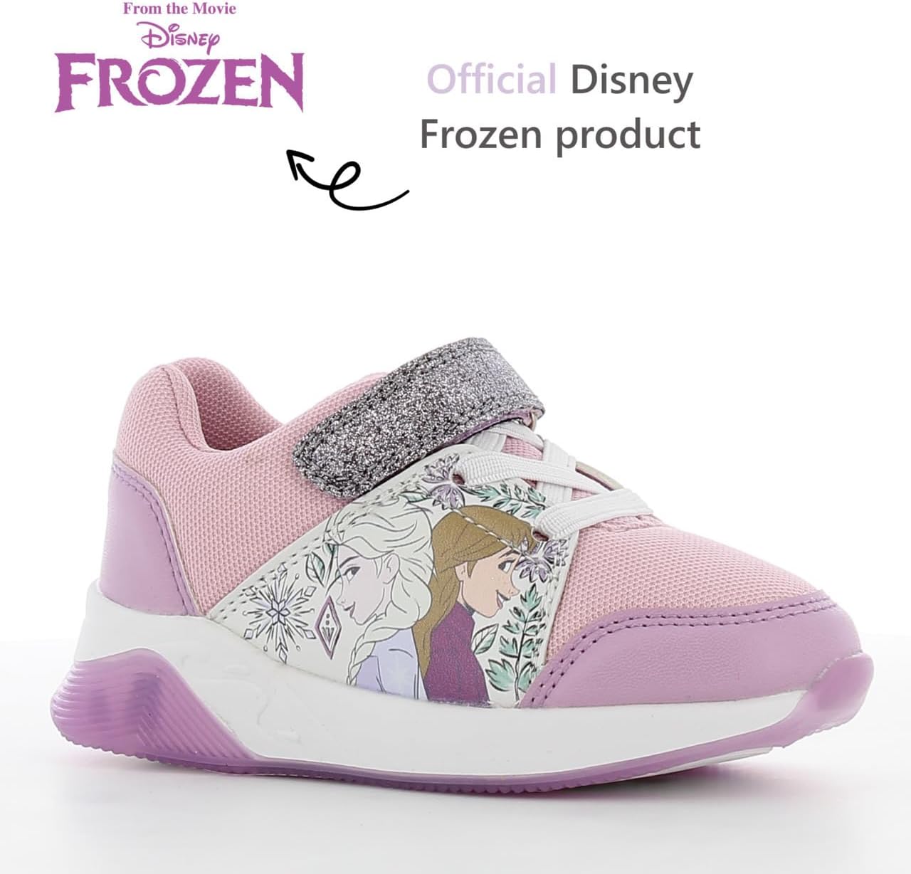 Detalle de Leomil Parent_FR_Sneakers_Girl_LED_All Frozen-sneakers met lichtjes, klittenband en EVA-zool