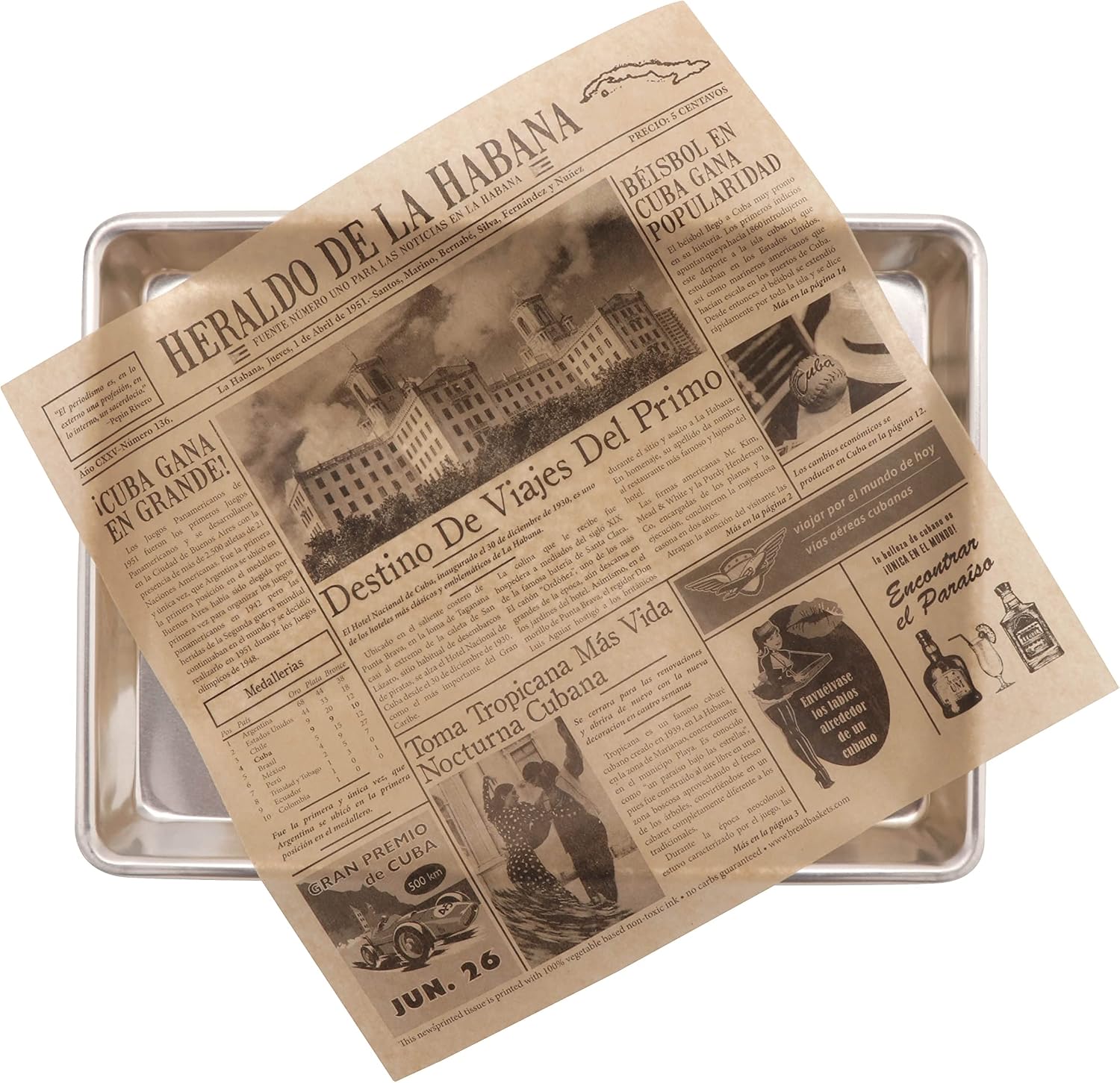 Detalle 1 de G.E.T. Food-Safe Paper Liner, 12" x 12