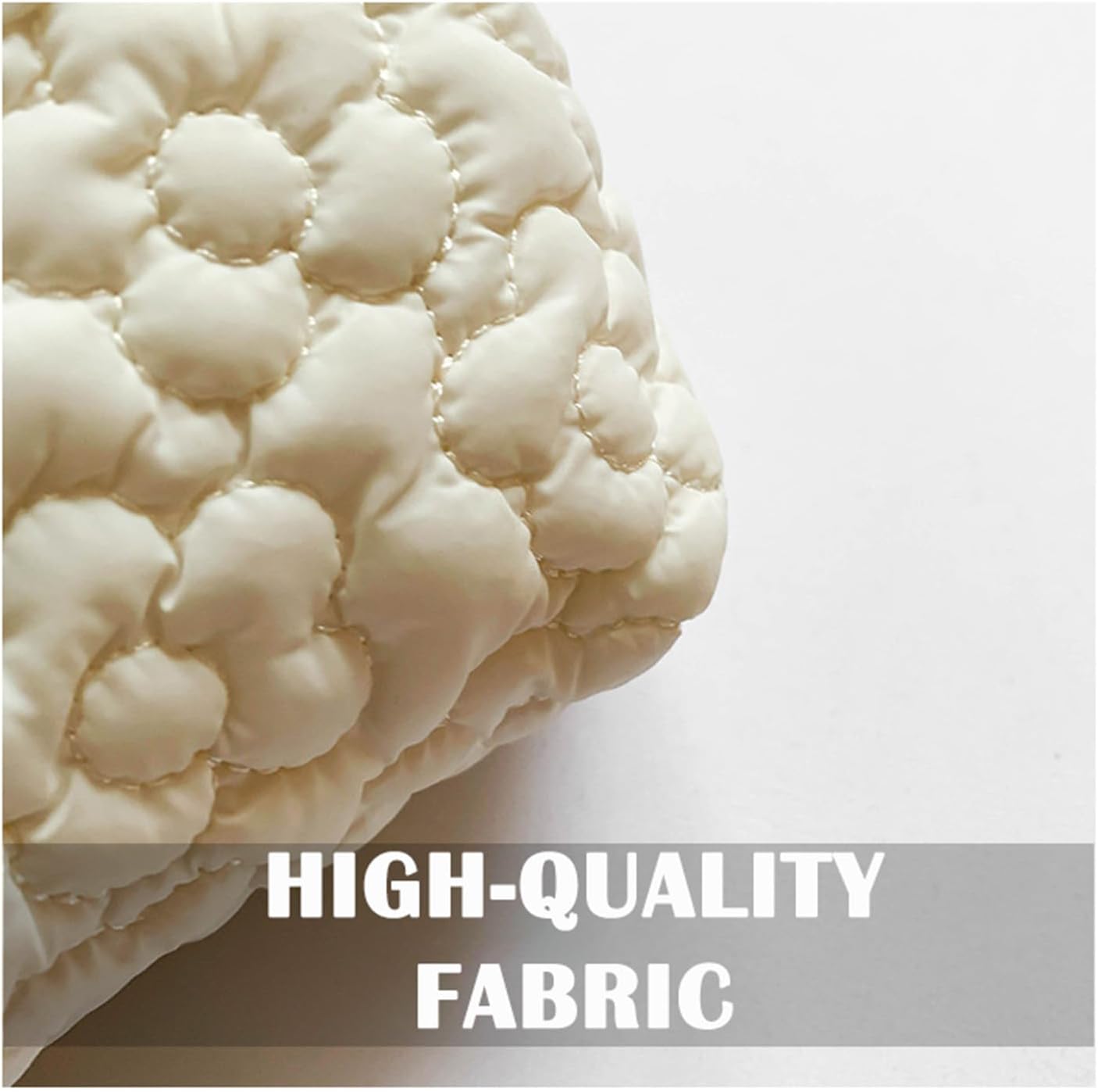 Thumbnail 3 de HFLZBRO Puffy Quilted Makeup Bag: Orange Flowers