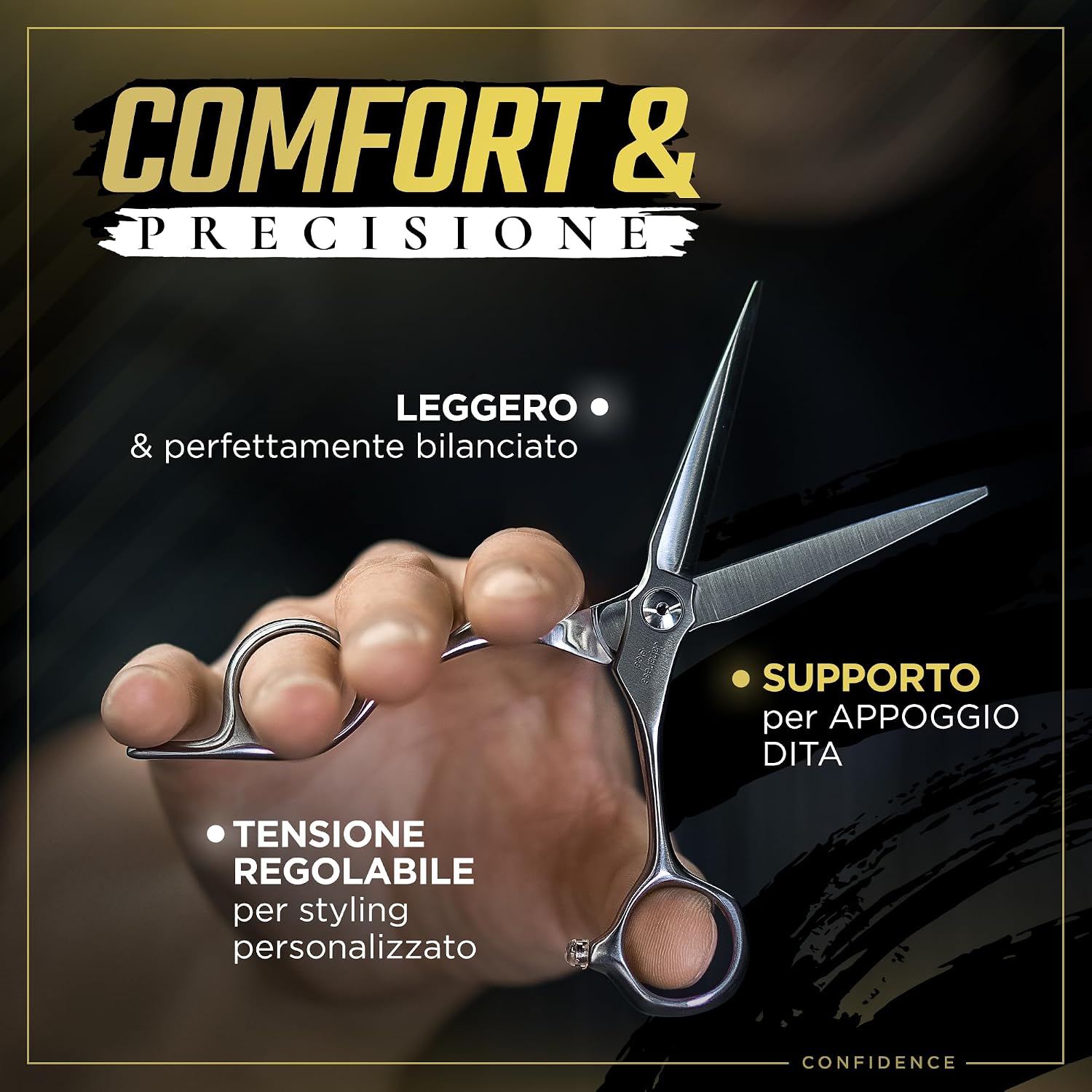 Thumbnail 4 de Fagaci Forbici Parrucchiere Professionali 6" in Acciaio Giapponese Hitachi 440C – Affilate da Rasoi, Lame Durable e Taglio Ultr precise