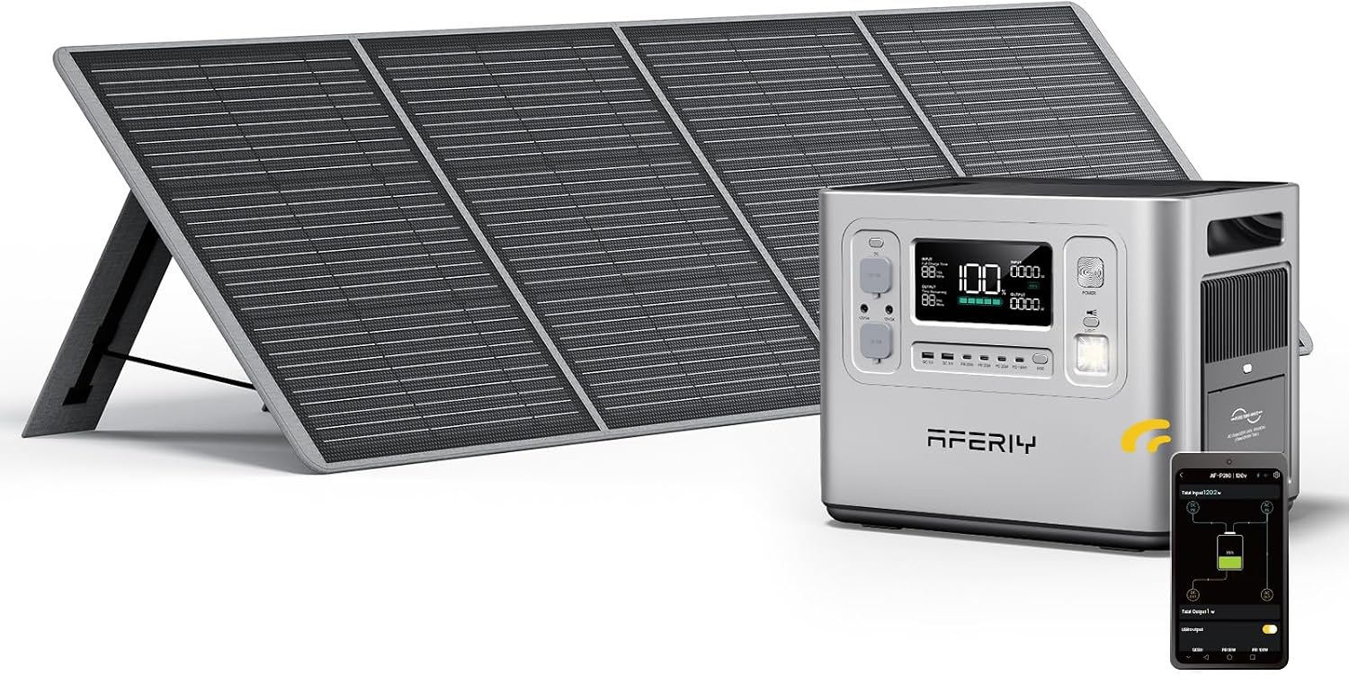 Detalle de AFERIY Generateur Electrique 2400W 2048Wh ⚡