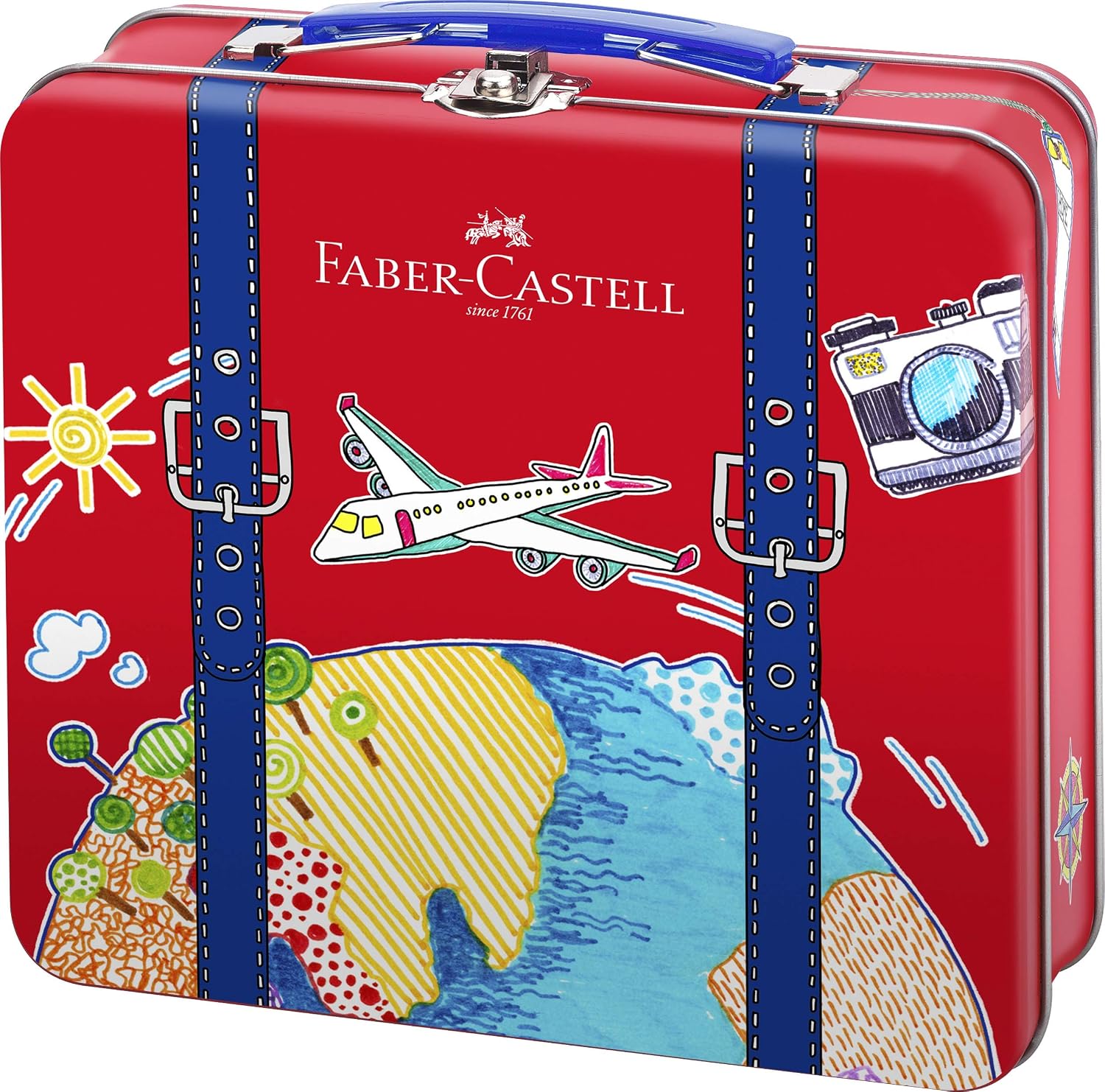 Faber-Castell 155535 – Feutres Connector valise voyage avec 40 feutres