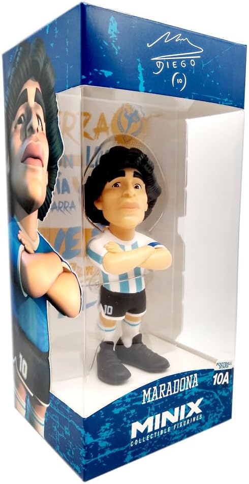 Detalle 1 de MINIX Maradona – Argentina, figurka kolekcjonerska z PVC, 12 cm