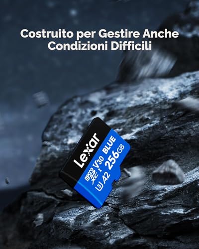 Thumbnail 5 de Lexar Blue Scheda Micro SD 256GB microSDXC UHS-I: velocità fino a 160 MB/s con classe A2