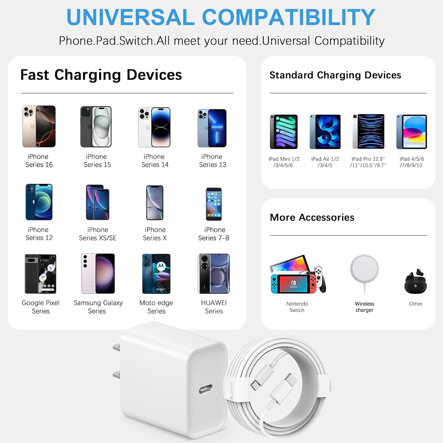 Thumbnail 3 de 20W USB-C iPhone Charger for Fast Charging