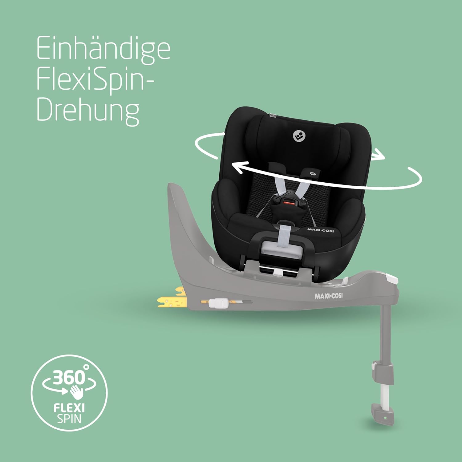 Detalle de Maxi-Cosi Pearl 360 i-Size Kindersitz (Authentic Black)